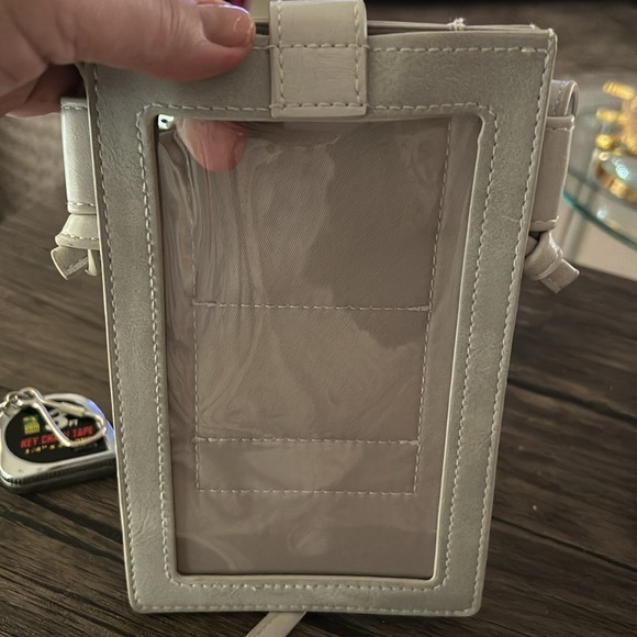 Save the Girls Touchscreen Phone Case or Crossbody with RFID Gray. NWOT - Picture 2 of 11